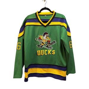 Mighty Ducks Gordon Bombay jersey green men’s large.